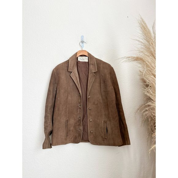 Loewe Jackets & Blazers - Vintage Loewe tan suede leather jacket size S